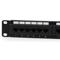 StarTech.com 24 Port 1U Rack Befestigungskit Cat 6 110 Patch Panel