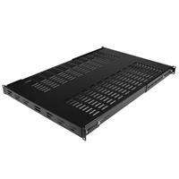 StarTech .com 1U 4-Post Verstelbare Geventileerde Plank voor Server Rack - 150 kg - 49,5 tot 97,4 cm Rack Shelf met Instelbare Montagediepte - Universeel Schap voor 19" AV, Data & Netwerk Rack App