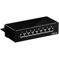 pro CAT 6 Mini/Desktop Patch Panel 8 Port