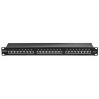 LINDY Cat.6 Patchpanel 24p STP 1HE Schwarz