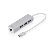 DIGITUS USB 3.0 Hub Super Speed, 3-Port + Ethernet