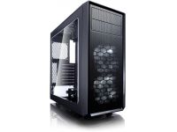 fractaldesign Focus G Midi-Tower PC-Gehäuse Schwarz 2 Vorinstallierte LED Lüfter, Seitenfenster,