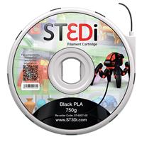 St3di cartridge pla 750g zwart voor st3di printer
