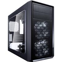 fractaldesign Focus G Mini Black Window Midi-Tower PC-Gehäuse Schwarz 2 Vorinstallierte LED Lüfte