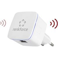 renkforce RF-WR-N300MINI WLAN Repeater 300MBit/s 2.4GHz Repeater, Access-Point