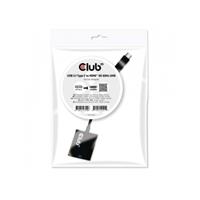 Club3D USB Adapter [1x USB 3.1 Stecker C - 1x HDMI-Buchse] Schwarz