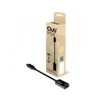 Club3D DisplayPort Adapter [1x DisplayPort Stecker - 1x HDMI-Buchse] Schwarz