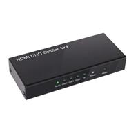 Club3D 4 Port HDMI-Splitter 4096 x 2160 Pixel Schwarz