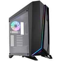 corsair Spec Omega RGB Midi-Tower PC-Gehäuse Schwarz 2 Vorinstallierte LED Lüfter, Seitenfenster,