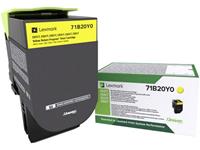 lexmark 71B20Y0 toner cartridge geel (origineel)