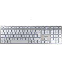 CHERRY KC6000 Slim USB Tastatur Französisch, AZERTY Silber