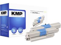 kmp Toner 2er-Pack ersetzt OKI 44973536 Kompatibel Schwarz 4400 Seiten O-T36D