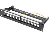 DIGITUS 10,  Modular Patch Panel für Keystone Module, 12-Port