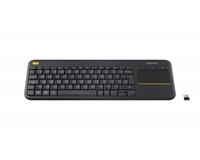 logitech K400 Plus Draadloos Touch Toetsenbord FR - Zwart