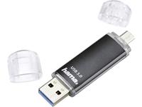 Hama FlashPen Laeta Twin USB-stick smartphone/tablet Zwart 32 GB USB 3.0, Micro-USB 2.0