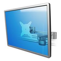 Dataflex Monitorarm VIEWLITE, voor railsysteem, twee stabilisatoren, zilverkleurig / wit