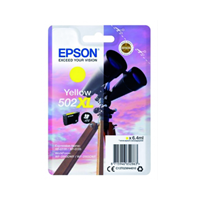 Epson Original 502XL Fernglas Druckerpatrone gelb 470 Seiten6,4ml (C13T02W44010)