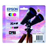 Inktcartridge Epson 502XL 502 T02W9 502XL zwart + 3 kleuren