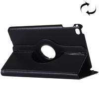 Litchi Texture 360 Degrees Rotating Horizontal Flip Solid Color Leather Case with Holder and Intelligent Sleep / Wake-up Function for iPad Pro 12.9 inch(Black)