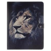 Lion Pattern Leather Case with Holder & Card Slots & Wallet for iPad 4 / New iPad(iPad 3) / iPad 2