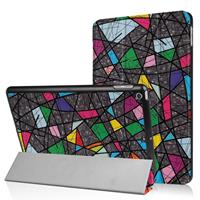 CasualCases 3-Vouw abstract patroon stand flip hoes iPad 9.7 (2017/2018)