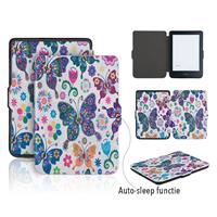 Lunso sleepcover flip hoes - Kobo Clara HD - vlinders