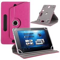 Universal Rotary Folio Case voor Tablets - 7.9-8.4 - Hot Pink