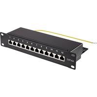 renkforce 12 Port Netzwerk-Patchpanel 25,4cm (10 ) CAT 6a 1 HE