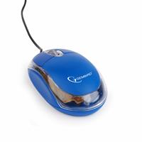 Gembird Optische muis USB, blauw/transparant