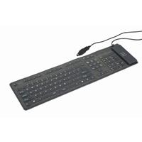 Gembird Flexibel toetsenbord, USB & PS/2, zwart