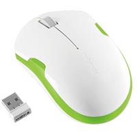 LogiLink Optische Notebook Maus, kabellos Maus, weiß/grün