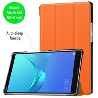 3-Vouw sleepcover hoes - Huawei MediaPad M5 8.4 inch - oranje
