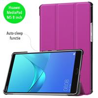 CasualCases 3-Vouw sleepcover hoes - Huawei MediaPad M5 8.4 inch - paars