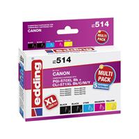 EDDING TINTE = CANON PG570/CL571 BKCMY