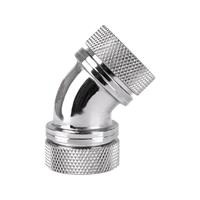 Thermaltake Pacific G1/4 PETG Tube 45-Degree Dual Compression 16mm OD - Chrome Waterkoelinghoekverbinder