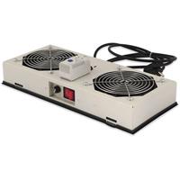 Digitus DN-19 FAN-2-WM-I 19 inch 2 x Verlichting voor patchkast Geschikt voor kastdiepte: vanaf 300 mm Grijs-wit (RAL 7035)