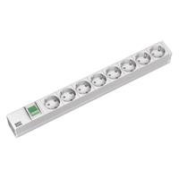 bachmann 333.400 - 19-inch power strip, 8-pin 1U multiple socket, 8x Schuko, switch, 333.400