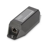 DIGITUS Gigabit PoE + Extender, 100 m, Farbe: schwarz