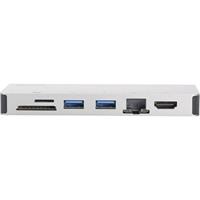 DIGITUS USB 3.0/3.1 Multiportadapter, 8-Port, silber