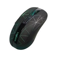LogiLink Optische Funkmaus, kabellos, schwarz, beleuchtet