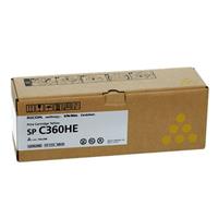 Ricoh 408187 toner cartridge geel hoge capaciteit (origineel)