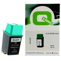 Q-Nomic HP 51633M nr. 33 inkt cartridge zwart (huismerk)