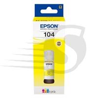 Epson 104 inkt cartridge geel (origineel)