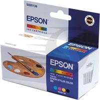 Epson S020138 inkt cartridge zwart en kleur (origineel)