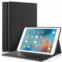 IPadspullekes iPad 2018 hoes afneembaar toetsenbord zwart
