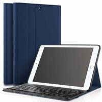 IPadspullekes.nl iPad 2017 hoes met afneembaar toetsenbord blauw