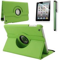 IPadspullekes iPad Mini 4 hoes 360 graden leer groen