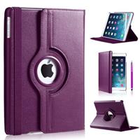 IPadspullekes iPad Pro 9,7 hoes 360 graden paars leer