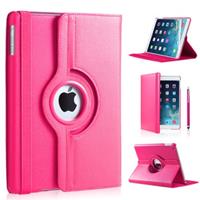 IPadspullekes iPad 2018 hoes 360 graden roze leer