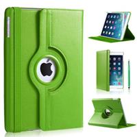 IPadspullekes iPad 2017 hoes 360 graden groen leer